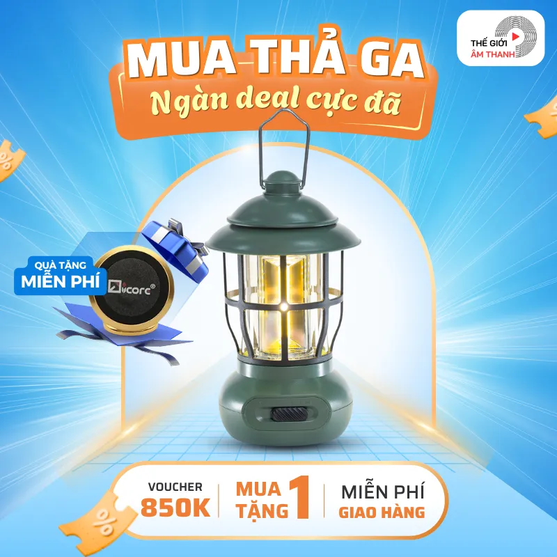 Ảnh Đèn Đa Năng cắm trại iCore MPL99 Kiểu Cổ Điển pin sạc USB dung lượng 1200mAh - Hàng chính hãng 1