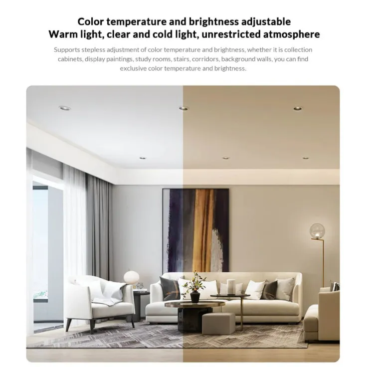 Ảnh Đèn led âm trần Downlight Yeelight M2 chiếu điểm thông minh, nhiệt màu 2700-6500k , Hỗ trợ Homekit 2