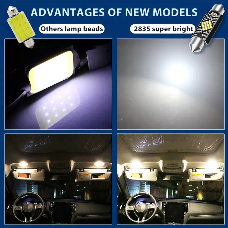 Ảnh Đèn Led Canbus Lymoyo C5W C10W 31mm 36mm 39mm 41mm 2035 12smd Tiện Dụng Cho Xe Hơi 4