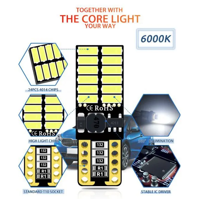 Ảnh Đèn led Chiếu Sáng Biển Số Xe LYMOYO W5W T10 3