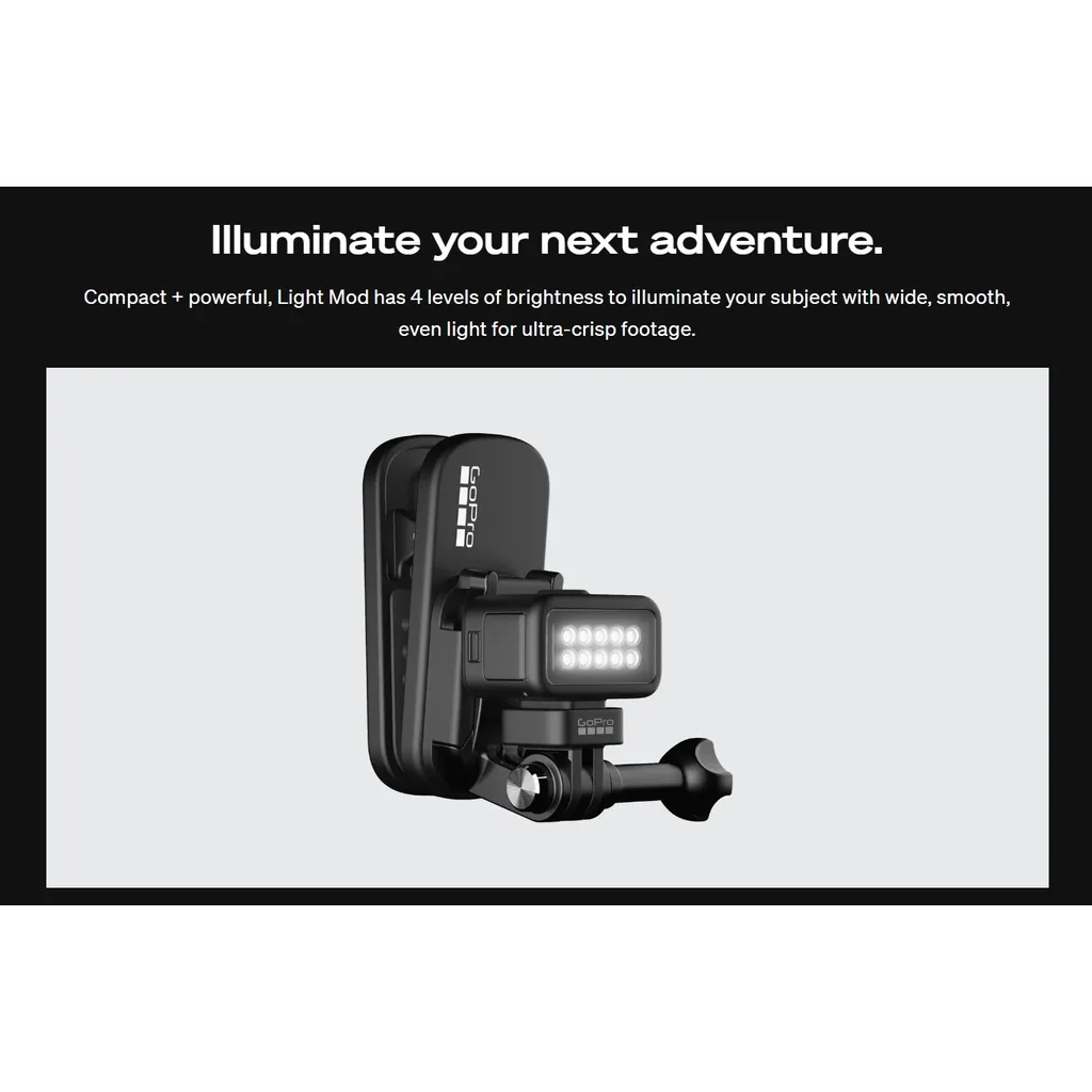 Ảnh Đèn led GoPro Light Mod chống nước đến 33ft (10m) dành cho HERO13/12/11/10/9 Black 4