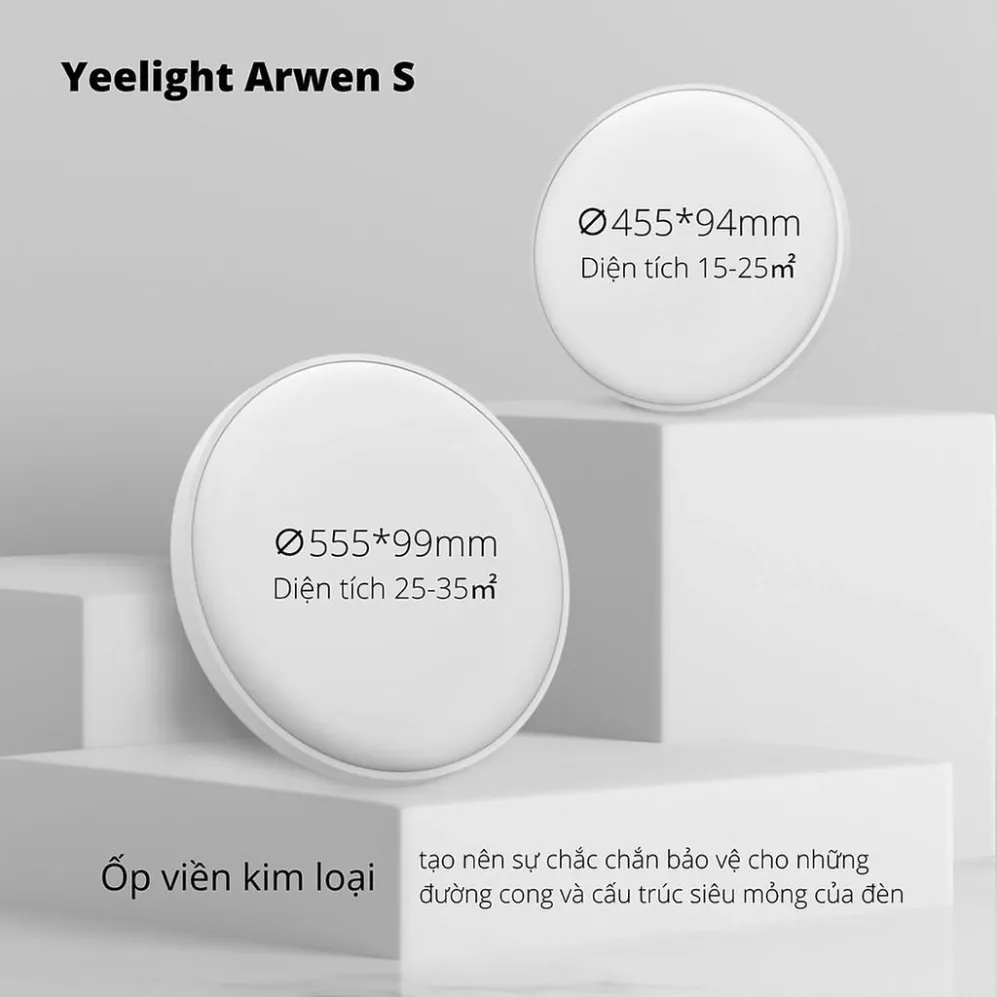 Ảnh Đèn Led Ốp Trần Thông Minh Yeelight Arwen S450 và S550 - 50W Led RGB - Hỗ trợ Homekit - BH 12 Tháng 2