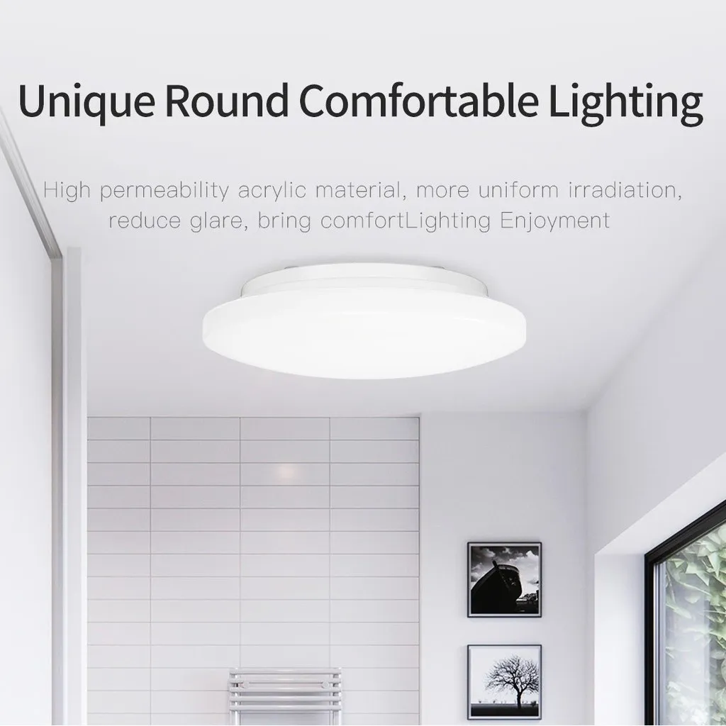 Ảnh Đèn led ốp trần trang trí Yeelight 235C/300C/400C, hắt trần RGB, chế độ ánh trăng, mặt trời, bóng râm, tích hợp Homekit 2