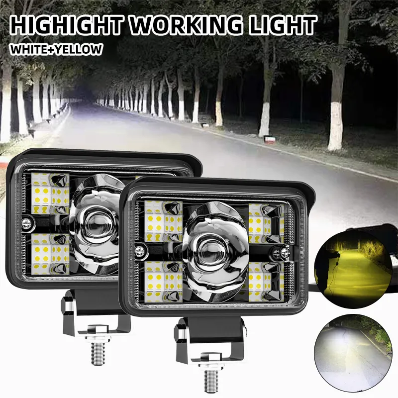 Ảnh Đèn led vuông LYMOYO 78W 12V 24V chống nước gắn xe tải địa hình SUV 3