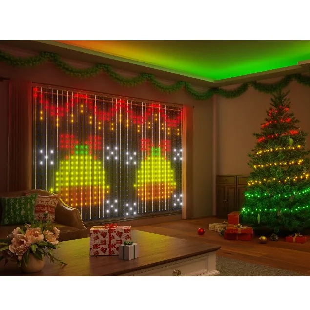 Ảnh Đèn rèm trang trí Yeelight Curtain Light, nhiều hiệu ứng ánh sáng, RGBIC đồng bộ âm nhạc 4
