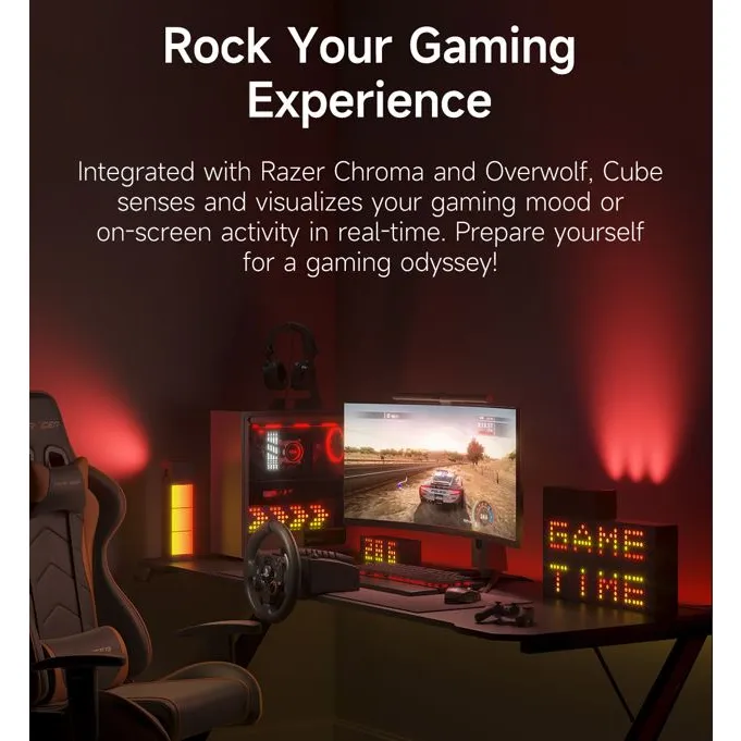 Ảnh Đèn Yeelight Cube trang trí đa năng thông minh, nhiều hiệu ứng ánh sáng, gamesync, musicsyne 3