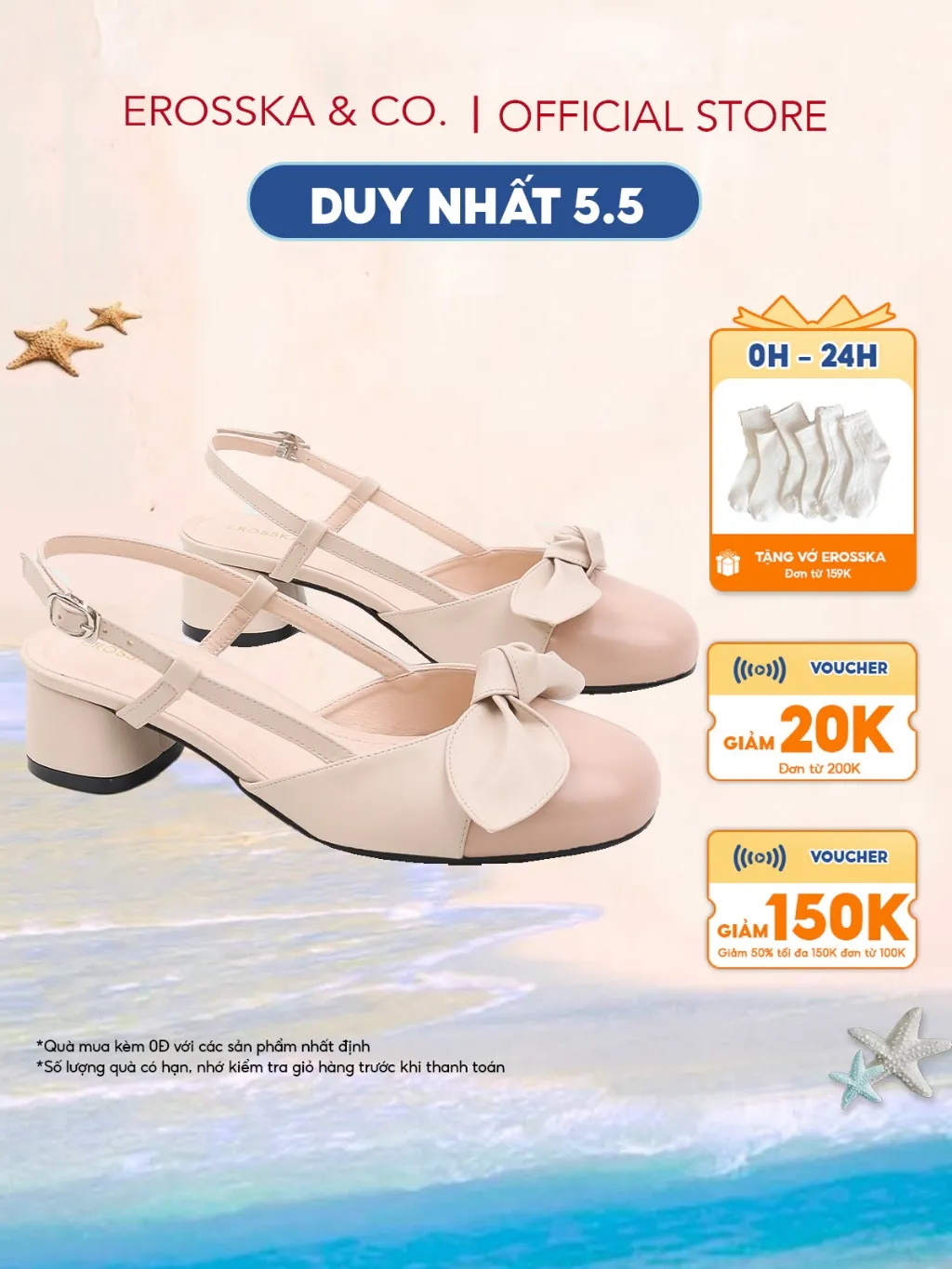 Review Giày Cao Gót Erosska EL043 Màu Kem 5cm - Thanh Lịch & Dễ Đi