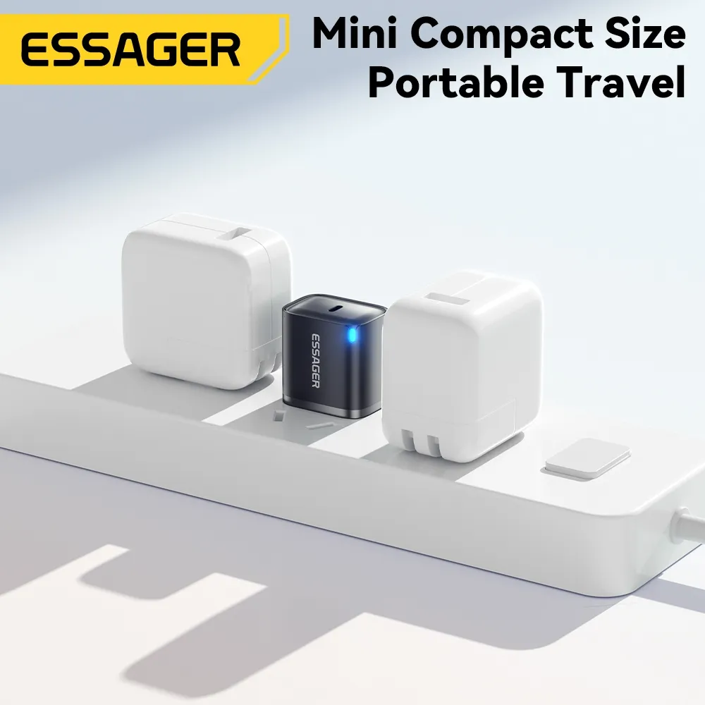Ảnh Essager PD 20W / 30W USB-C Bộ sạc nhanh Bộ chuyển đổi phích cắm tường 3A Loại C 3