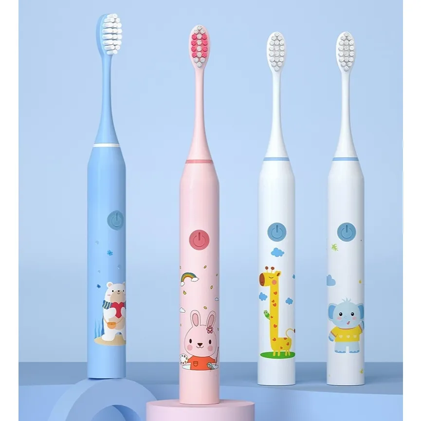 Ảnh EVEBOT Bàn chải đánh răng điện trẻ em, Bàn chải đánh răng lông mềm rung siêu âm, Vệ sinh răng miệng, Chống nước IPX7, Sạc USB, 5 cấp độ có thể điều chỉnh 2