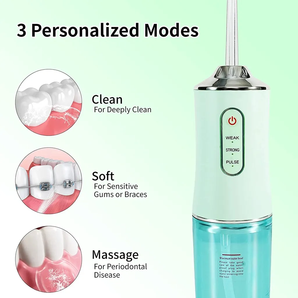 Ảnh EVEBOT Máy tăm nước vệ sinh răng miệng chống thấm nước có thể sạc lại tiện dụng 3