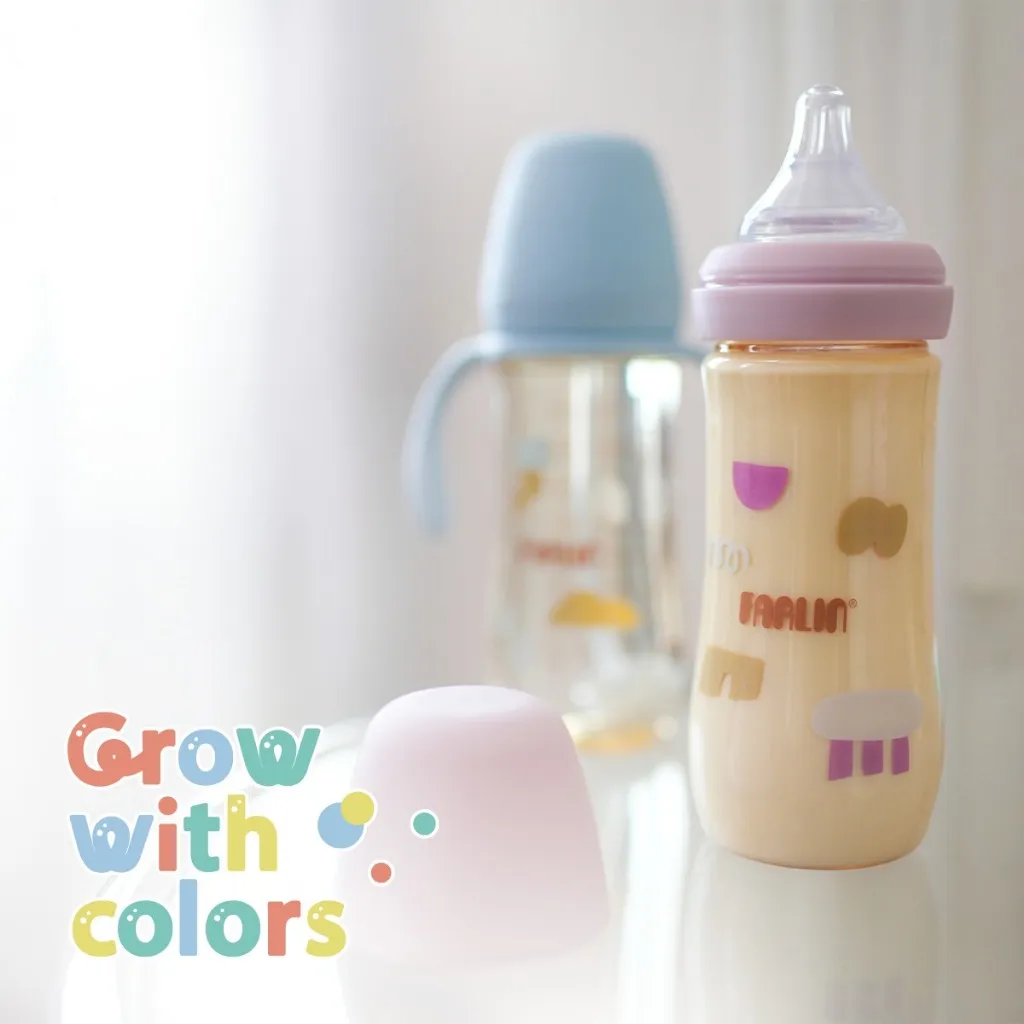Ảnh Farlin Bình sữa PPSU cao cấp, cổ rộng dễ vệ sinh, núm ti silicone siêu mềm chống đầy hơi cho bé 2