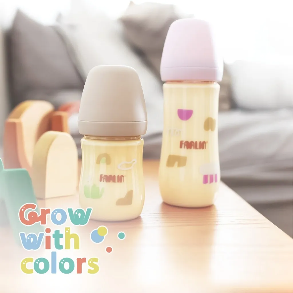 Ảnh Farlin Bình sữa PPSU cao cấp, cổ rộng dễ vệ sinh, núm ti silicone siêu mềm chống đầy hơi cho bé 3