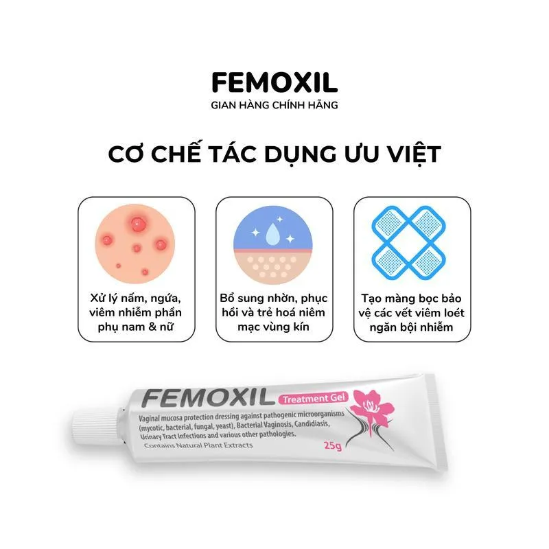 Ảnh Femoxil giảm nấm, ngứa, viêm nhiễm, hỗ trợ cấp ẩm vùng kín nhập khẩu từ Israel 1