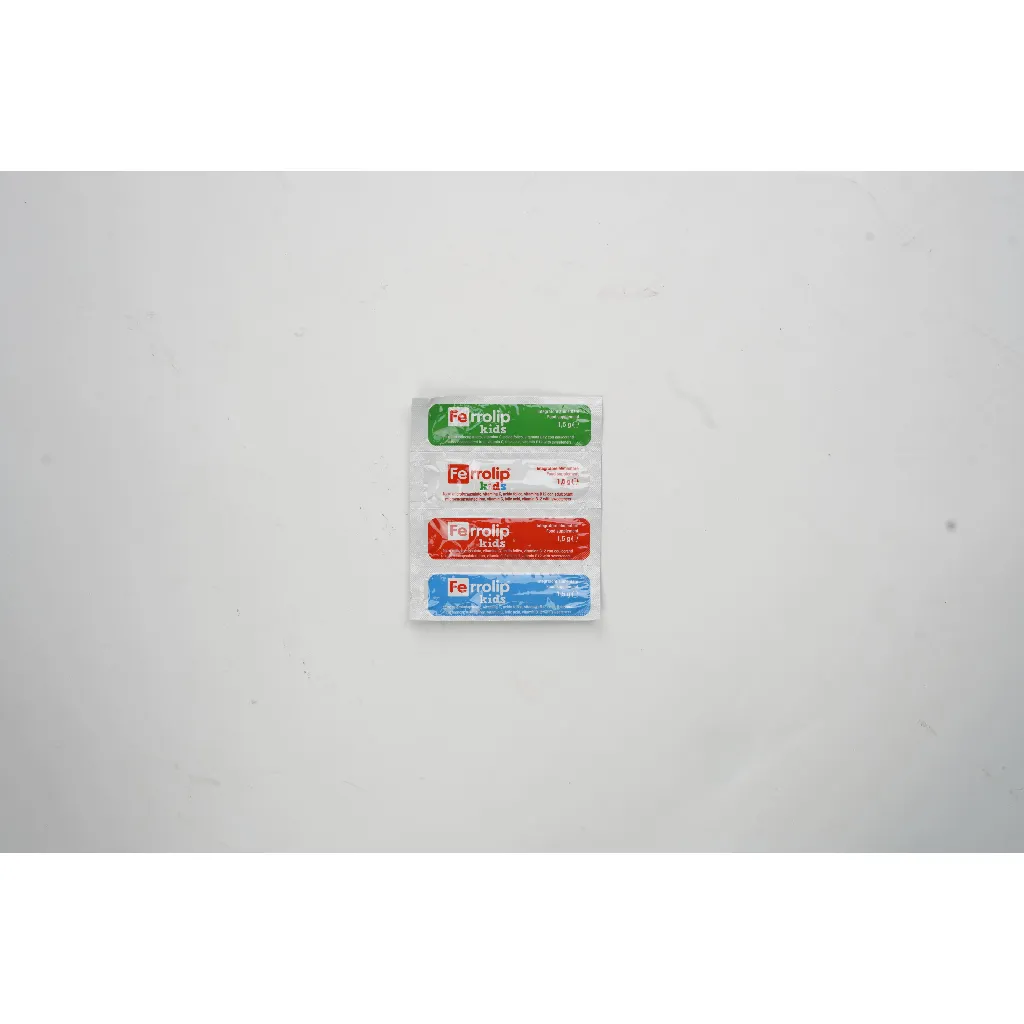 Ảnh Ferrolip Kids Sắt Sinh Học Dạng Bột Hấp Thu Toàn Diện Vị Dâu Thơm Ngon Hộp 20 Gói 4