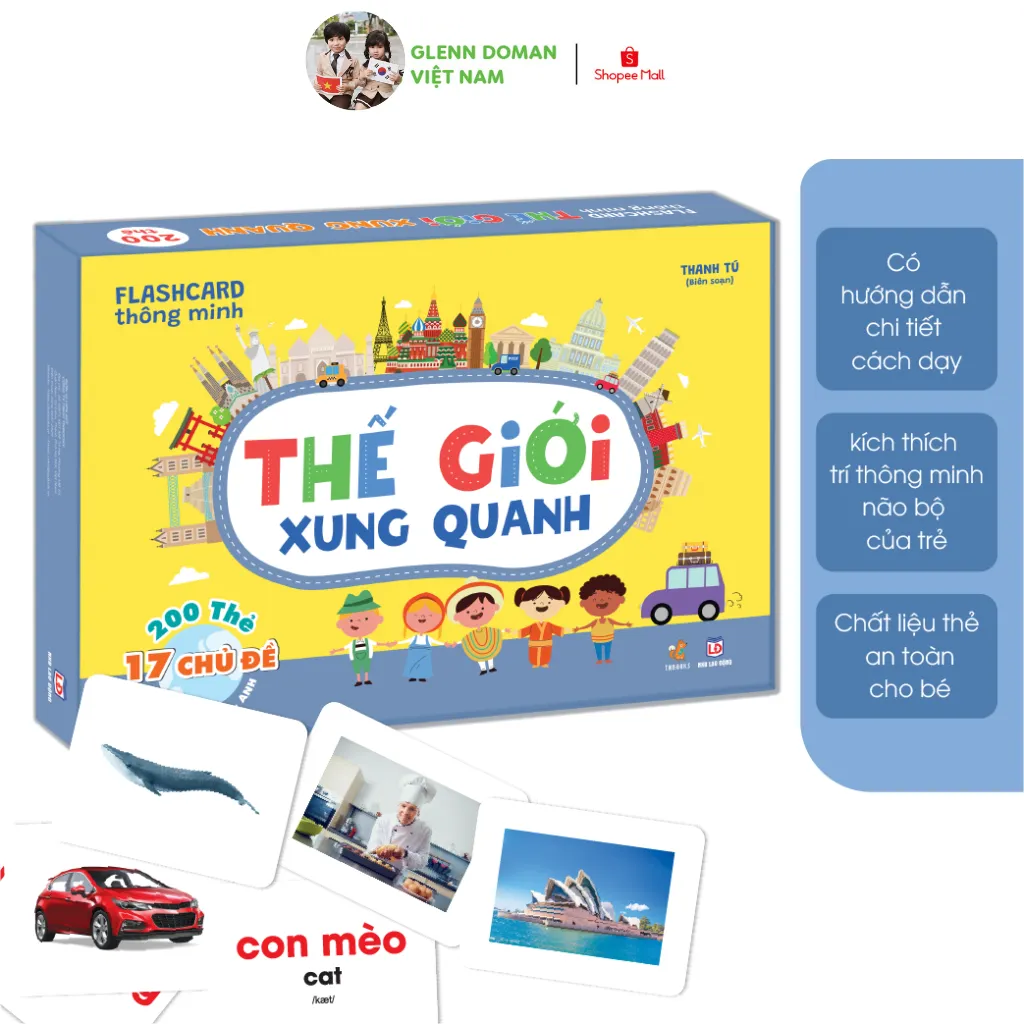 Ảnh Flashcard - Bộ 200 thẻ học thông minh song ngữ Glenn Doman Thế Giới Xung Quanh 1