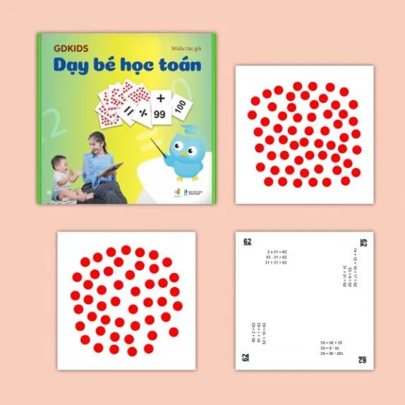 Ảnh Flashcard Dạy Trẻ Học Toán Glenn Doman - Bộ 59 thẻ học thông minh phát triển tư duy logic cho trẻ từ 0-6 tuổi 4