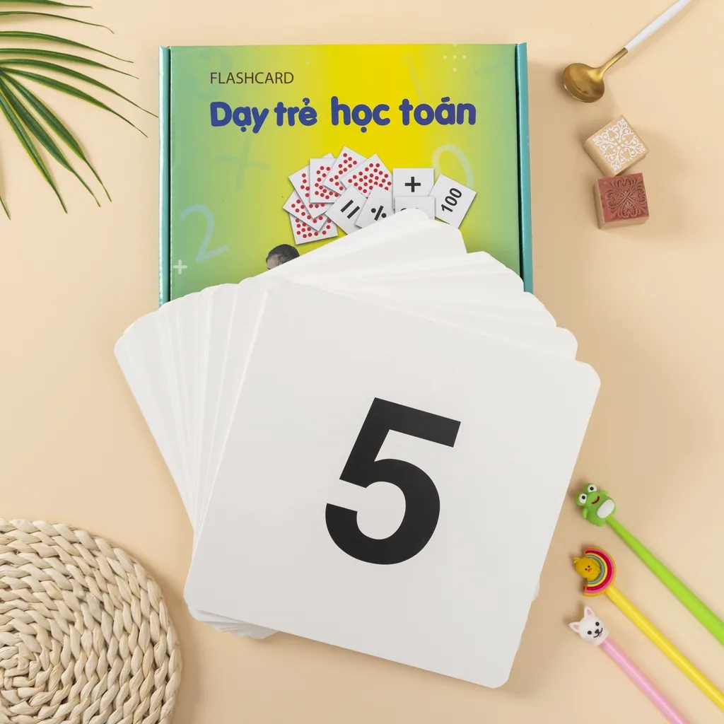 Ảnh Flashcard Dạy Trẻ Học Toán Glenn Doman- Bộ 59 Thẻ Học Thông Minh Phát Triển Tư Duy Logic Cho Trẻ Từ 0-6 Tuổi 3