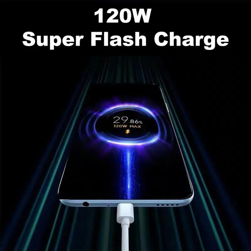 Ảnh Fonken 120W Turbo Cáp Sạc USB Loại C Dây Dữ Liệu Cho Xiaomi Mi 13 12 Pro Redmi Note 11 12 Realme POCO 2