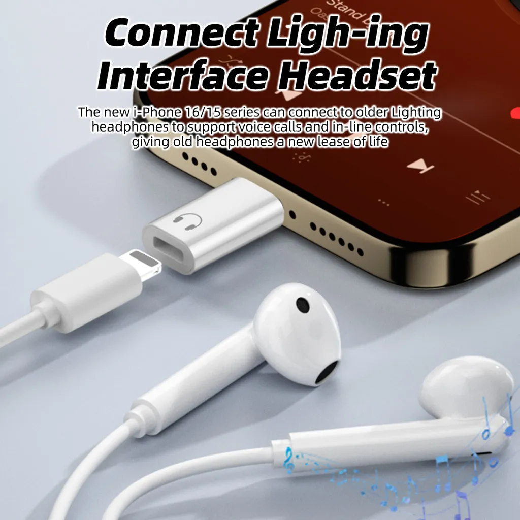 Ảnh Fonken Loại C sang IOS Tai Nghe Bộ Chuyển Đổi Âm Thanh USB C Nam Sang IOS Nữ Tai Nghe Chuyển Đổi Cho iPh 16 15 Điện Thoại Máy Tính Bảng 3