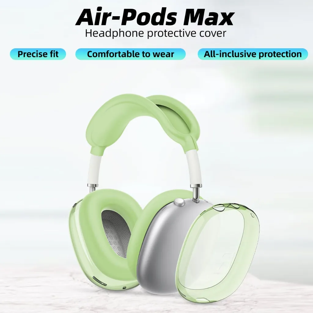 Ảnh Fonken One Set Vỏ silicon mềm AirPods Max Tai nghe Vỏ bảo vệ Băng đô Earmuff Vỏ chống sốc 2