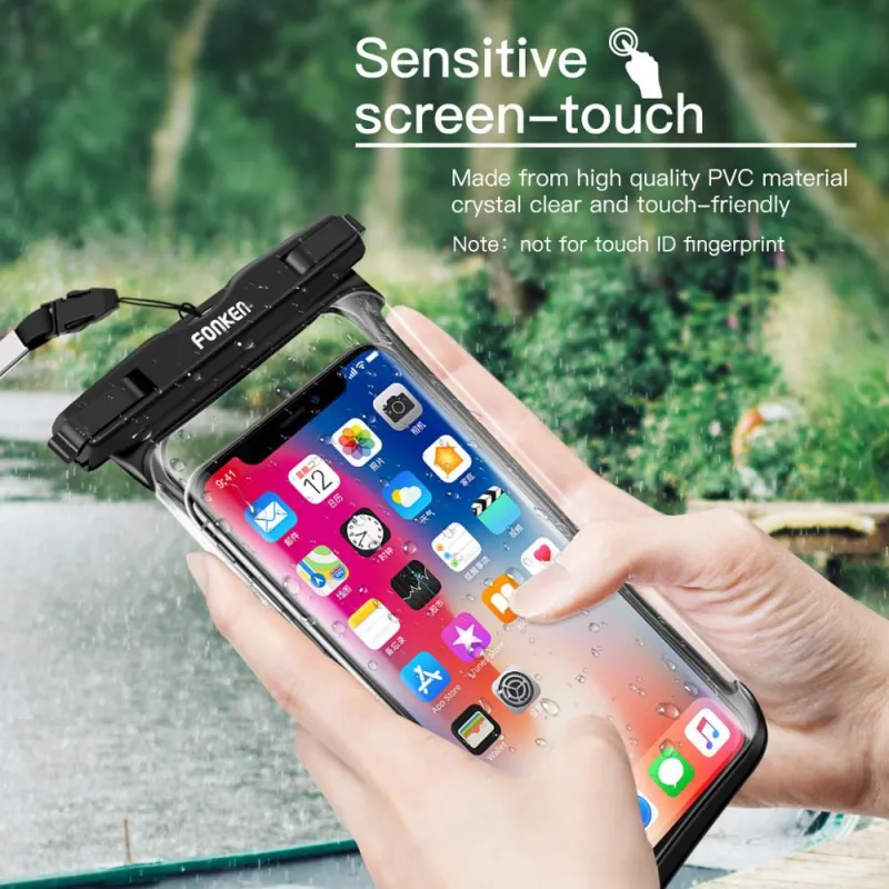 Ảnh FONKEN Túi Chống Thấm Nước Tiện Dụng Cho Điện Thoại Iphone Samsung 4