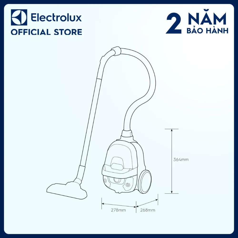 Ảnh Free giao hàng - Máy hút bụi nhỏ gọn Electrolux Z1231 Hút bụi đa năng 3