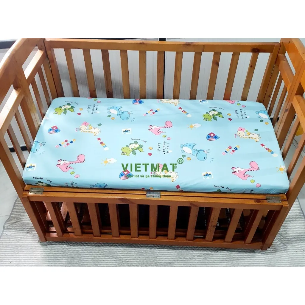 Ảnh Ga chống thấm cho cũi TILO không nóng bí, không sột soạt, lau khô dùng tiếp, giặt máy và máy sấy 2