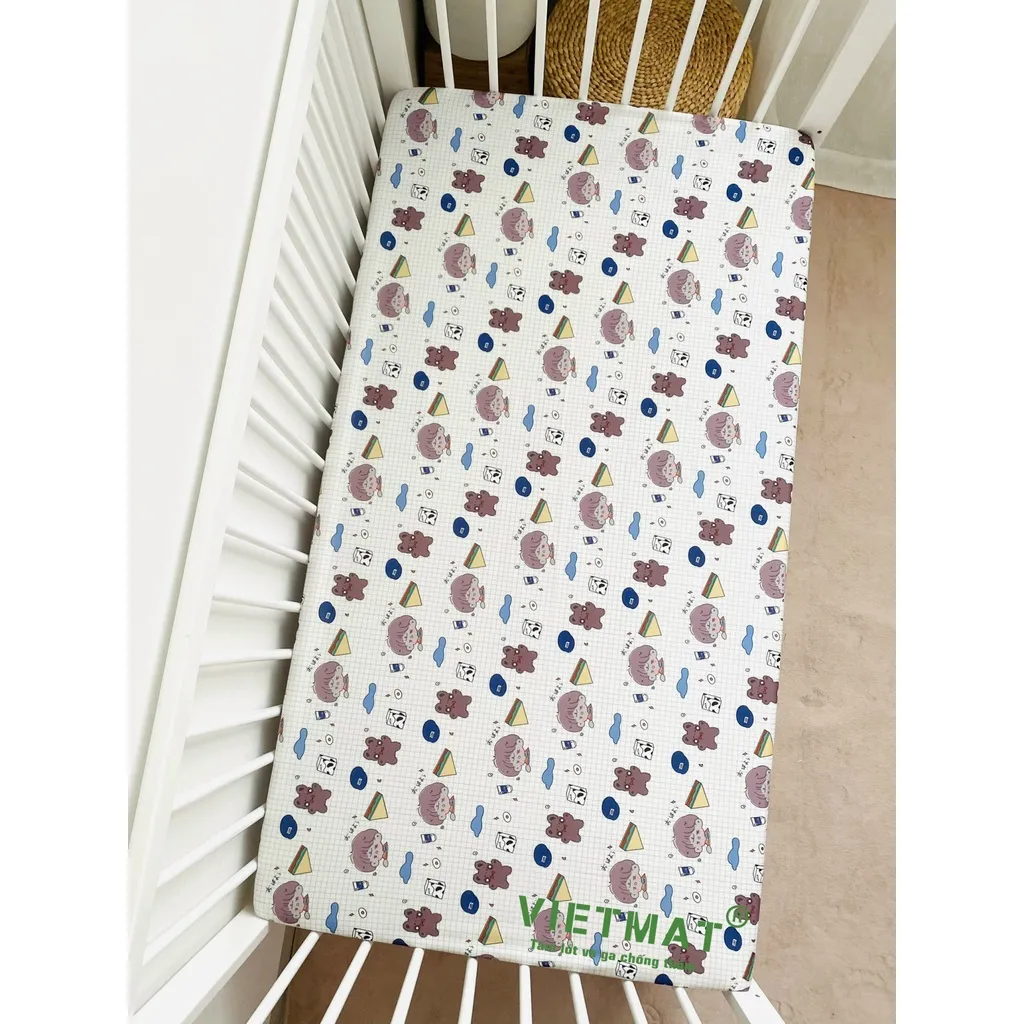 Ảnh Ga chống thấm cotton TILO bọc cũi, giường lau được, thoáng mát không nóng bí, không sột soạt 20 size 2