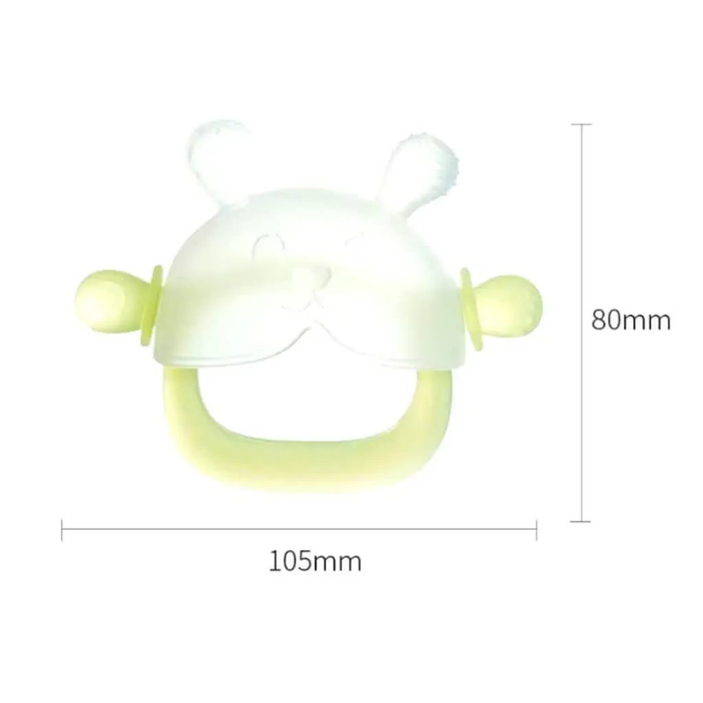 Ảnh Gặm Nướu Cho Bé Hình Gấu, Gặm Nướu Cầm Tay Silicon Siêu Mềm Không Chứa BPA An Toàn Cho Bé [Có hộp đựng] - GLENN DOMAN 4