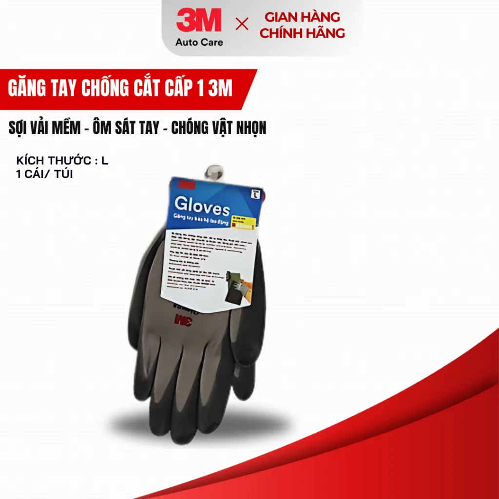 Ảnh Găng Tay Chống Cắt Cấp Độ 1 3M™ GTCC Size L 1