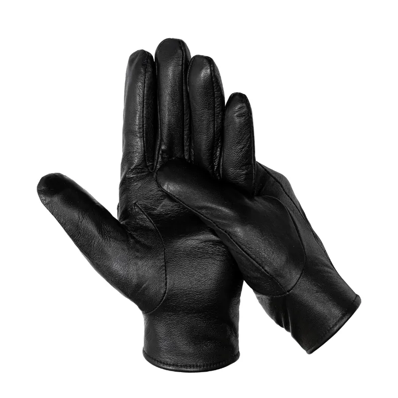 Ảnh Găng tay da cừu nam FTT Leather lót lông bền bỉ giữ nhiệt tốt cam kết da thật GT02BL 1