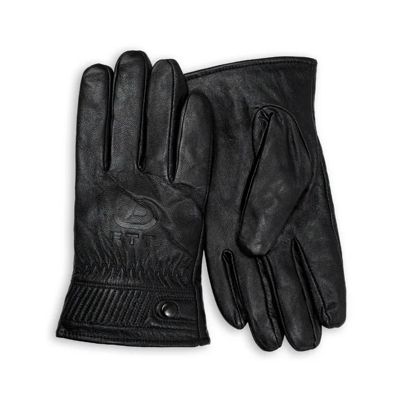 Ảnh Găng tay da cừu nam FTT Leather lót lông bền bỉ giữ nhiệt tốt cam kết da thật GT02BL 3