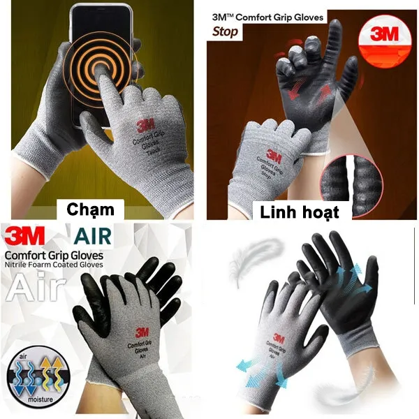 Ảnh Găng tay đa dụng 3M™ GTDD - Size M Màu Xám 4