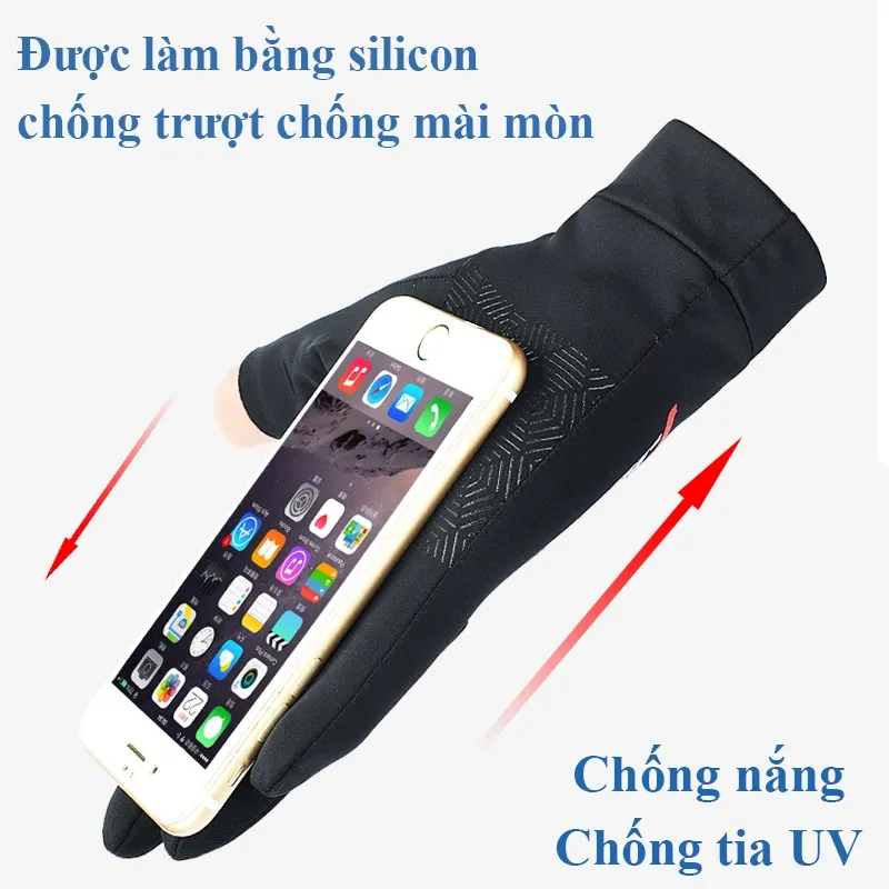 Ảnh Găng tay thể thao MYT Găng tay hở ngón chống trượt vải lanh thoáng khí chống tia cực tím phù hợp để lái xe mô tô 4