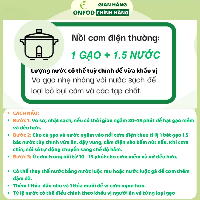 Ảnh Gạo lứt đen dẻo điện biên, gạo lức huyết rồng, gạo st25, gạo nương tím tây bắc ONFOD giảm cân eat clean 3