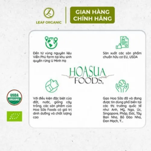 Ảnh Gạo trắng ăn dặm cho bé Japonica Hoa Sữa Foods hộp 1kg 2