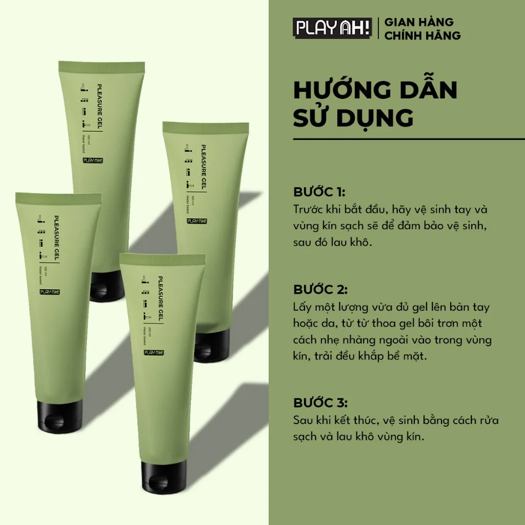 Ảnh Gel Bôi Trơn PlayAh Gốc Nước Pleasure Gel 100ml 4