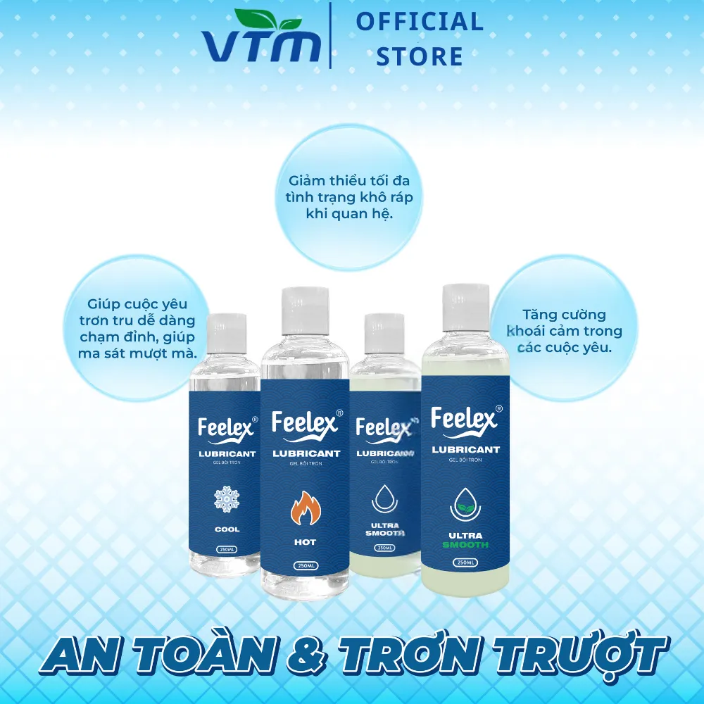 Ảnh Gel bôi trơn quan hệ Feelex Lubricant cảm giác ấm, lạnh, siêu trơn, nhiều mùi hương - 50/250ml 4