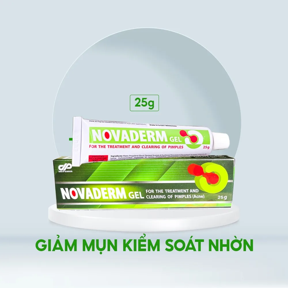 Ảnh Gel Chấm Mụn Trứng Cá, Kiểm Soát Nhờn Novaderm - Danpharm tuýp 25g Polipharm 2