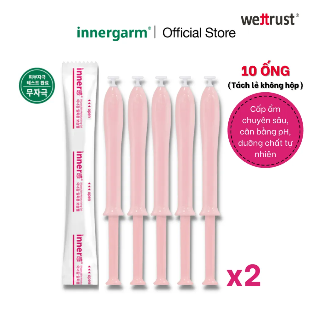 Ảnh Gel dưỡng vùng kín Phụ Nữ Wettrust Innergarm Inner Gel Moisturizing (Hồng) - Set 2