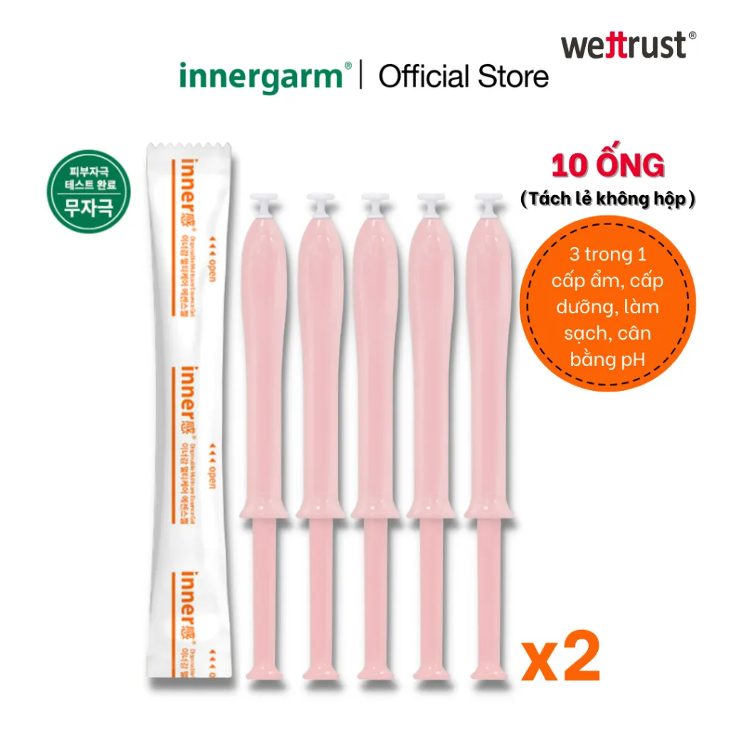 Ảnh Gel dưỡng vùng kín Phụ Nữ Wettrust Innergarm Multicare Essence Gel (Cam) - Tách lẻ 2
