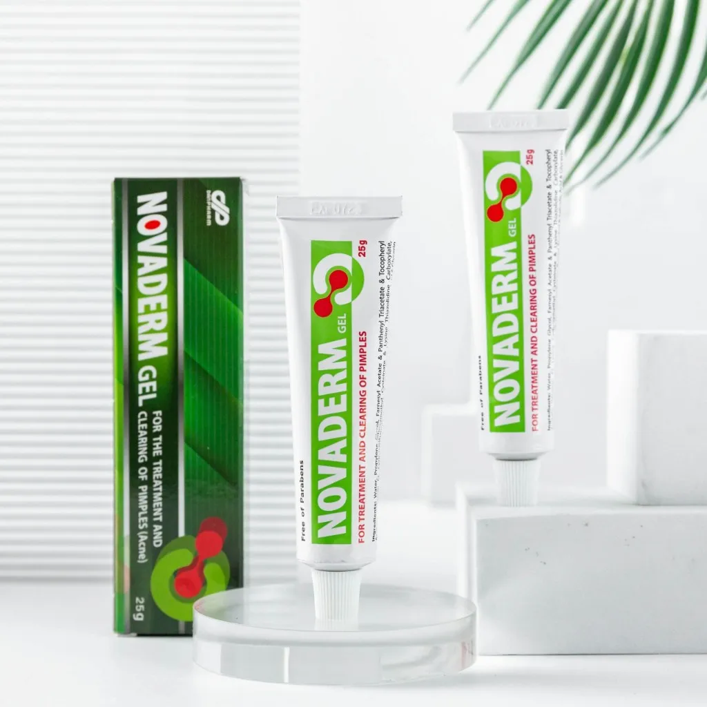 Ảnh Gel ngừa mụn trứng cá mụn đầu đen giảm thâm kiểm soát nhờn Novaderm Danpharm israel, tuýp 25g Polipharm 2