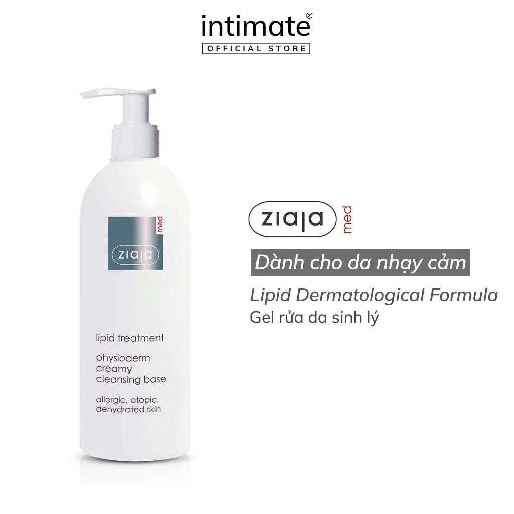 Ảnh Gel Rửa Da Sinh Lý Ziaja Med Lipid Dermatological Formula Physioderm Giúp Làm Sạch, Loại Bỏ Dầu 200ml 2