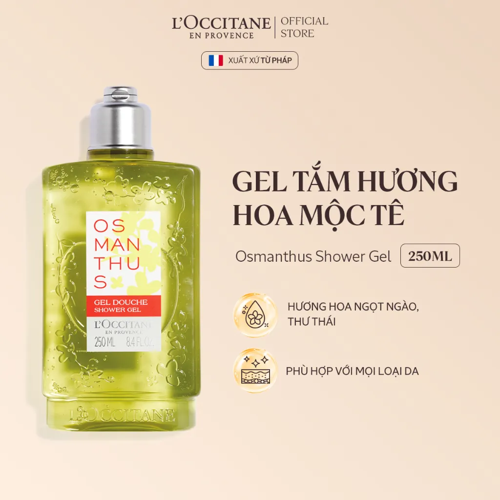 Ảnh Gel Tắm Hương Hoa Mộc Tê L'Occitane Osmanthus 250ML 21 4