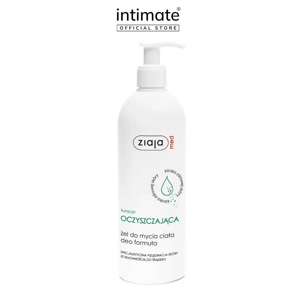 Ảnh Gel Tắm Ngừa Khuẩn Ziaja Med Kuracja Oczyszczajaca ZIAJA Loại Bỏ Bụi Bẩn, Thông Thoáng Lỗ Chân Lông 400ml 2