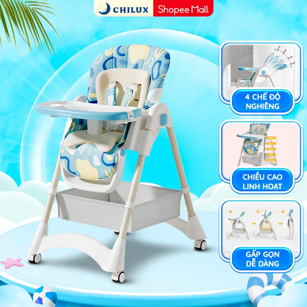 Ảnh Ghế ăn dặm cao cấp Chilux Grow D - Đồng hành cùng mẹ - Bé khỏe, ăn ngon 1