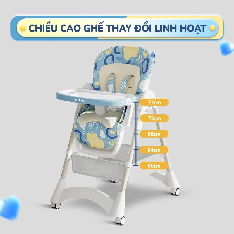 Ảnh Ghế ăn dặm cao cấp Chilux Grow D - Đồng hành cùng mẹ - Bé khỏe, ăn ngon 4