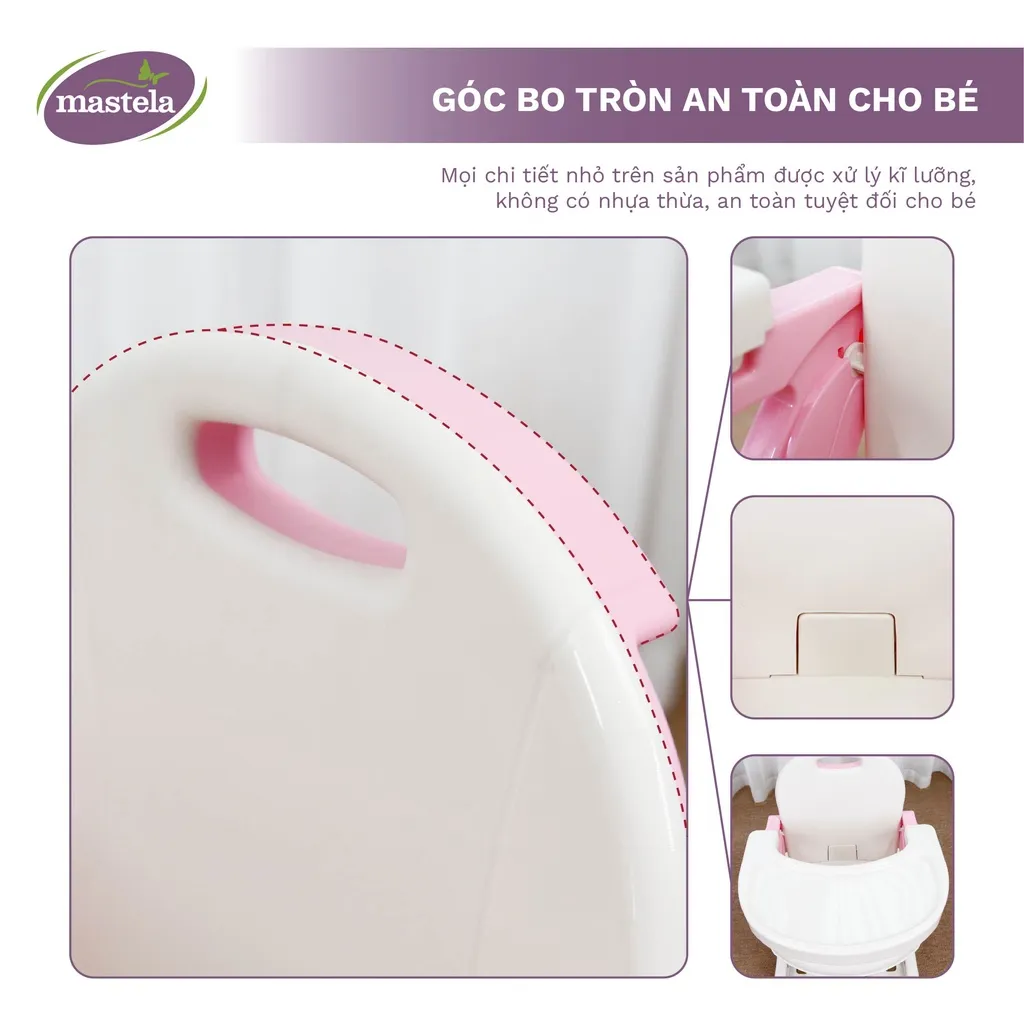 Ảnh Ghế Ăn Dặm Cho Bé Nâng Hạ Độ Cao Mastela 7110 - 7112 - Hàng Chính Hãng - Bảo Hành 12 Tháng 4