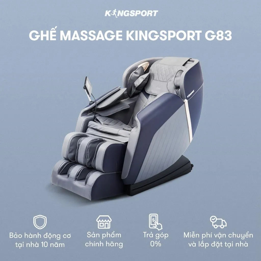 Ảnh Ghế massage KINGSPORT G83 hệ thống con lăn hiện đại, con lăn lòng bàn chân, nhiệt hồng ngoại kép 2