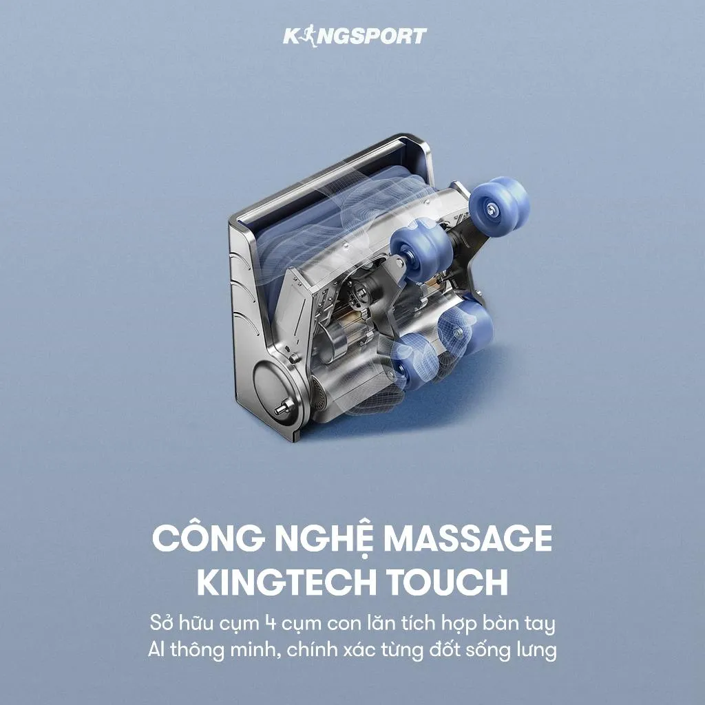 Ảnh Ghế massage KINGSPORT G83 hệ thống con lăn hiện đại, con lăn lòng bàn chân, nhiệt hồng ngoại kép 3